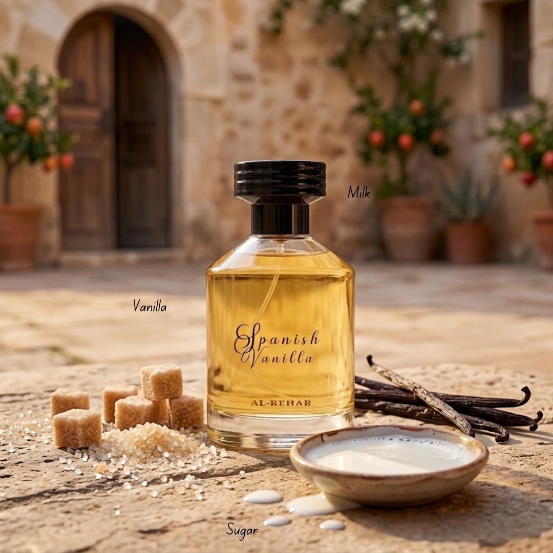 AUCTION Spanish Vanilla Eau de Parfum Spray 100ml (3.4 oz) by Al Rehab (Velvet Pouch) - Image 2