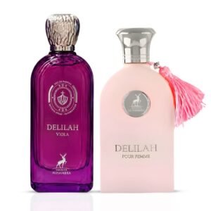 Delilah Pour Femme & Viola Eau de Parfum Sprays 100ml (3.4 oz) by Maison Alhambra (Bundle)