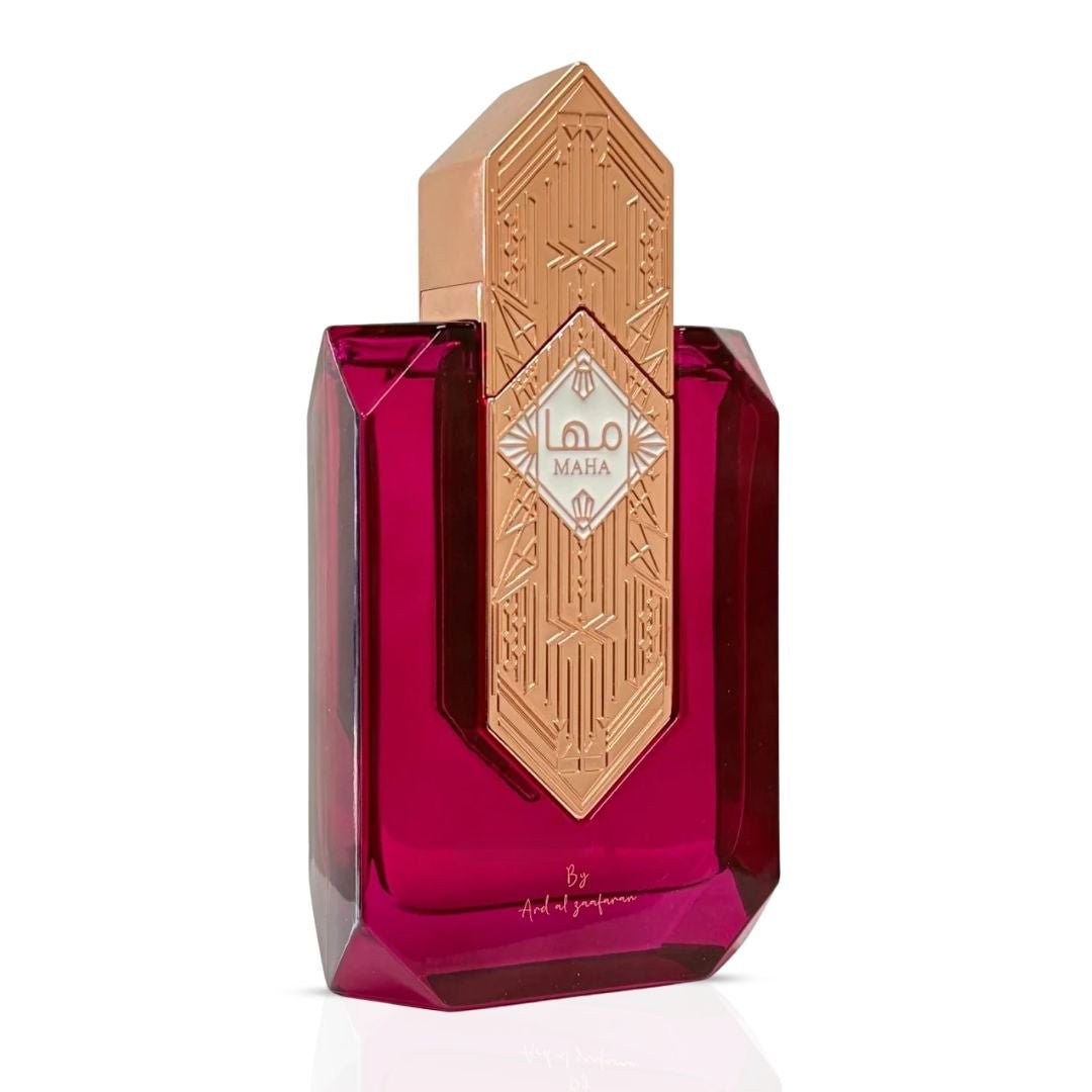 Maha Eau de Parfum Spray 100ml (3.4 oz) by Ard Al Zaafaran (Velvet Pouch)