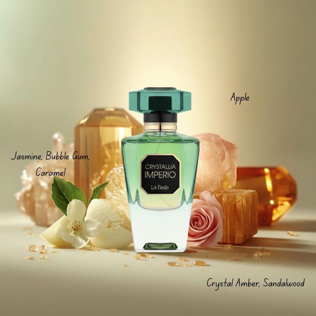 Crystallis Imperio Eau de Parfum Spray 100ml (3.4 oz) by Khadlaj (Velvet Pouch) - Image 2